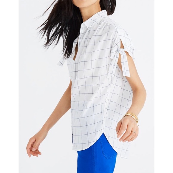 Madewell Central Tie Sleeve Shirt - Picture 4 of 8
